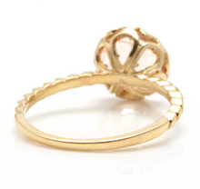 Load image into Gallery viewer, 2.00 Carats Exquisite Natural Morganite 14K Solid Yellow Gold Ring