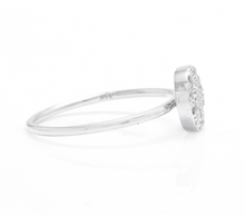 Load image into Gallery viewer, Splendid 0.15 Carats Natural Diamond 14K Solid White Gold Ring