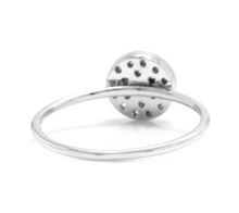 Load image into Gallery viewer, Splendid 0.15 Carats Natural Diamond 14K Solid White Gold Ring
