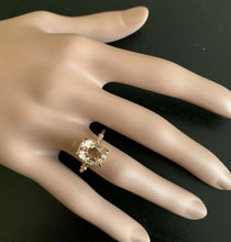 Load image into Gallery viewer, 3.60 Carats Natural Morganite and Diamond 14K Solid Rose Gold Ring