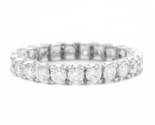 Load image into Gallery viewer, 1.70 Carats Natural Diamond 14K Solid White Gold Eternity Ring
