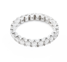 Load image into Gallery viewer, 1.70 Carats Natural Diamond 14K Solid White Gold Eternity Ring