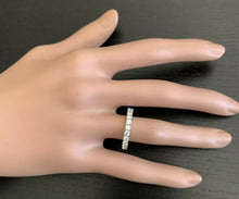 Load image into Gallery viewer, 1.70 Carats Natural Diamond 14K Solid White Gold Eternity Ring