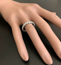 Load image into Gallery viewer, 1.70 Carats Natural Diamond 14K Solid White Gold Eternity Ring