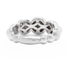 Load image into Gallery viewer, Splendid 0.32 Carats Natural Diamond 14K Solid White Gold Ring