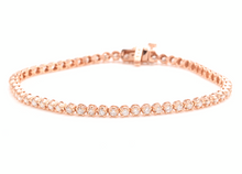 Load image into Gallery viewer, 3.00 Carats Natural Diamond 14k Solid Rose Gold Bracelet