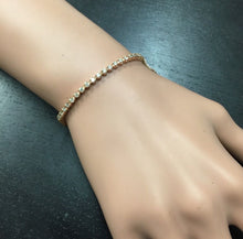 Load image into Gallery viewer, 3.00 Carats Natural Diamond 14k Solid Rose Gold Bracelet