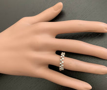 Load image into Gallery viewer, 0.35Ct Natural Diamond 14K Solid White Gold Band Ring