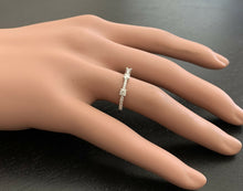 Load image into Gallery viewer, 0.45Ct Natural Diamond 14K Solid White Gold Band Ring
