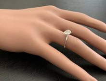 Load image into Gallery viewer, 0.10ct Natural Diamond 14k Solid White Gold Band Ring