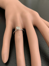 Load image into Gallery viewer, 0.10ct Natural Diamond 14k Solid White Gold Band Ring