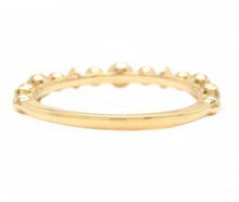 Load image into Gallery viewer, 0.12Ct Natural Diamond 14K Solid Yellow Gold Band Ring