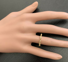 Load image into Gallery viewer, 0.12Ct Natural Diamond 14K Solid Yellow Gold Band Ring