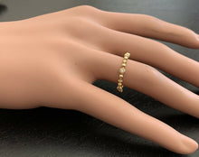Load image into Gallery viewer, 0.12Ct Natural Diamond 14K Solid Yellow Gold Band Ring