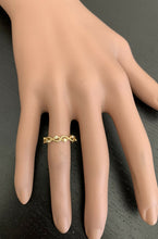 Load image into Gallery viewer, 0.12Ct Natural Diamond 14K Solid Yellow Gold Band Ring