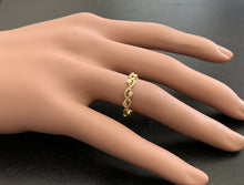 Load image into Gallery viewer, 0.12Ct Natural Diamond 14K Solid Yellow Gold Band Ring