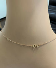 Load image into Gallery viewer, 0.45Ct Stunning 14K Solid Rose Gold Diamond "V" Necklace