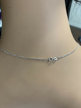 Load image into Gallery viewer, 0.25Ct Stunning 14K Solid White Gold Diamond Necklace