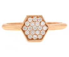 Load image into Gallery viewer, 0.30Ct Natural Diamond 14K Solid Rose Gold Band Ring