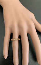 Load image into Gallery viewer, Natural Diamond 14K Solid Rose Gold Band Ring