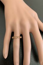 Load image into Gallery viewer, Natural Diamond 14K Solid Rose Gold Band Ring
