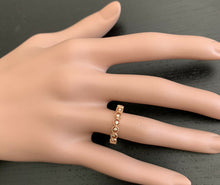 Load image into Gallery viewer, Natural Diamond 14K Solid Rose Gold Band Ring