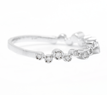 Load image into Gallery viewer, Natural Diamond 14K Solid White Gold Band Ring