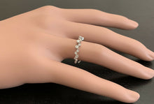 Load image into Gallery viewer, Natural Diamond 14K Solid White Gold Band Ring