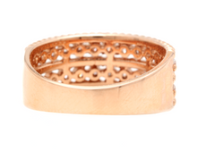Load image into Gallery viewer, 0.70Ct Natural Diamond 14K Solid Rose Gold Band Ring