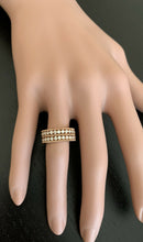 Load image into Gallery viewer, 0.70Ct Natural Diamond 14K Solid Rose Gold Band Ring