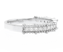 Load image into Gallery viewer, 0.30Ct Natural Diamond 14K Solid White Gold Band Ring