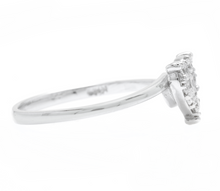 Load image into Gallery viewer, 0.35Ct Natural Diamond 14K Solid White Gold Heart Ring