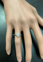 Load image into Gallery viewer, 0.35Ct Natural Diamond 14K Solid White Gold Heart Ring