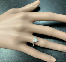 Load image into Gallery viewer, 0.35Ct Natural Diamond 14K Solid White Gold Heart Ring