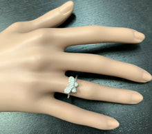 Load image into Gallery viewer, 0.25Ct Natural Diamond 14K Solid White Gold Butterfly Ring