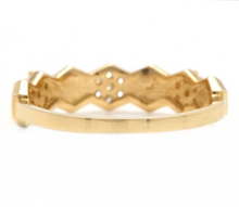 Load image into Gallery viewer, 0.20Ct Natural Diamond 14K Solid Yellow Gold Band Ring