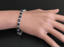 Load image into Gallery viewer, Very Impressive 16.24 Carats Natural Sapphire &amp; Diamond 14K Solid White Gold Bracelet
