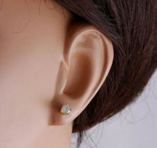 Load image into Gallery viewer, 1.00ct Natural Diamond 14k Solid Yellow Gold Stud Earrings