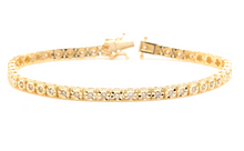 Load image into Gallery viewer, 2.60 Carats Natural Diamond 14k Solid Yellow Gold Tennis Bracelet