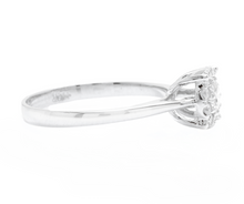 Load image into Gallery viewer, 0.45 Carats Natural Diamond 18k Solid White Gold Band Ring