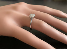 Load image into Gallery viewer, 0.45 Carats Natural Diamond 18k Solid White Gold Band Ring