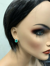 Load image into Gallery viewer, 4.45ct Natural Emerald and Diamond 14k Solid White Gold Earrings