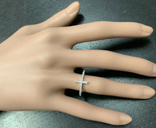 Load image into Gallery viewer, 0.25ct Natural Diamond 14k Solid Yellow Gold Cross Ring