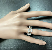 Load image into Gallery viewer, 0.40ct Natural Diamond 14k Solid White Gold Band Ring