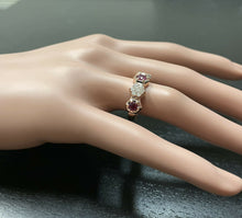 Load image into Gallery viewer, 1.40 Carats Natural Ruby and Diamond 14k Solid Rose Gold Ring