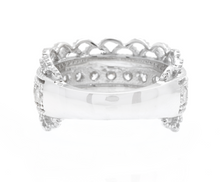 Load image into Gallery viewer, 1.15ct Natural Diamond 14k Solid White Gold Band Ring