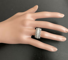 Load image into Gallery viewer, 1.15ct Natural Diamond 14k Solid White Gold Band Ring