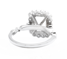 Load image into Gallery viewer, 2.60 Carats Natural Aquamarine and Diamond 14k Solid White Gold Ring