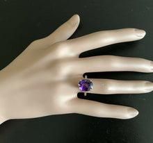 Load image into Gallery viewer, 5.00 Carats Natural Amethyst 14k Solid White Gold Ring