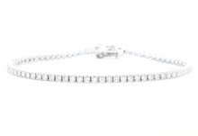 Load image into Gallery viewer, 2.80 Carats Natural Diamond 14k Solid White Gold Bracelet